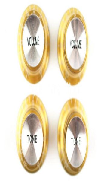 1 ensemble de 4pcs Gold Silver Reflector Volume Tone Guitar Guitar Guitar pour LP SG Style Electric Guitar Wholes6845877