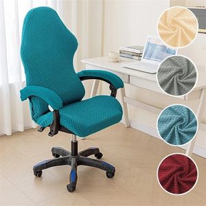 1 Set Spandex Bureau -stoel omvat elastische game Jacquard Computer Chair Covers Sliding Fauteuil Protectors 240423