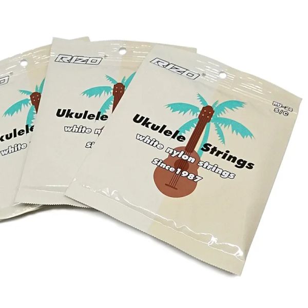 1 Set Rizo Ukulele Strings White Nylon Strings Guitar Part Part