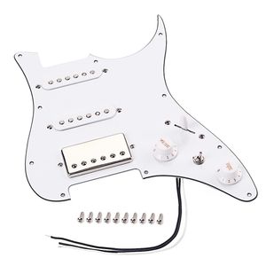 1 Juego de pastillas de guitarra ST SSH Alnico, montaje en línea, pastillas de puente Humbucker con interruptor de corte único