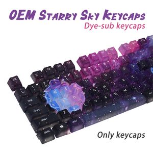 1 Set Starry Sky KeyCap volledige set kleurstof-sub oem profiel PBT keycap Engels aangepaste persoonlijkheids keycaps voor mechanisch toetsenbord 61/64