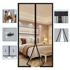 1 Set Summer Anti Mosquito Insect Fly Bug Curtains Net Automatic Close Door Screen Cuisine Plancherster Fiber Dish Curtains 240416