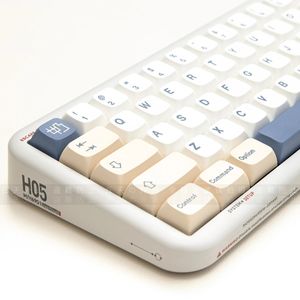 1 jeu de capuchons de touches XDA GMK au lait de soja, 143 touches, en PBT, par Sublimation, pour commutateurs Cherry Gatrron MX, clavier mécanique, 231228