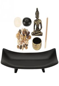 1 Set Zen Zen Garden Relax Boeddhisme kandelaars wierookhouder voor het verstrekken van artikelen Incense Burner voor huizendecoratie Gift Y2001099521453