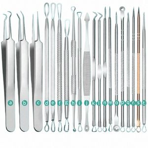 1/rvs Acne Mee-eter Verwijderen Kit Clip Pincet Zwart Hoofd Porie Schoner Diepe Reiniging Gezicht Huidverzorging Gereedschap h9Mb #