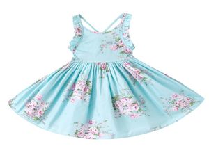 1 tot 10 jaar Meisjes zomer jarretel bloemenjurken kinderen bedrukte sling kleding baby kids tiener boutique kleding 2BC508846828