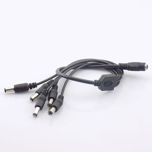 1 tot 2/3/4/5/5/8 Way DC Power Splitter -kabel voor CCTV -camera -adapterconnector vrouwelijk naar mannelijke plug voedingsdraad 2.1*5,5 mm