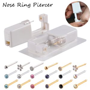 1 Unit Gem Nose Studs Piercing Gun Piercer Disposable Safe Sterile Piercing Unit Tool Machine Kit Earring Stud Body JewelryOther Fashion Acc