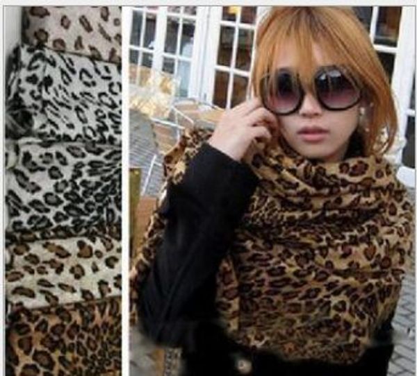 # 1 bufandas con estampado animal bufanda con estampado de leopardo ponchos envuelve bufandas chal 10pcs / lot