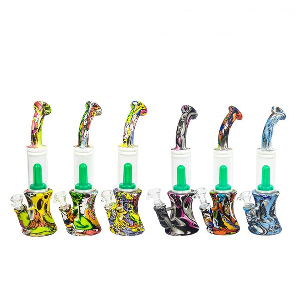 Narguilés Bong Pipe À Eau Huile Dab Rig Fumer Épais Portable Conseils Grand Shisha Narguilé Bongs