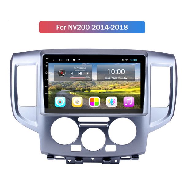 10.1 ''Autoradio Android voiture vidéo Radio stéréo 2.5D verre trempé écran tactile WIFI GPS Bluetooth pour Nissan QASHQAI 2006-2013