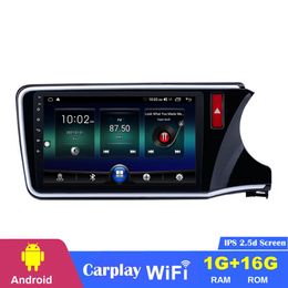 CAR DVD Radio Player 10.1 Inch GPS Navigatie voor Honda City 2014-2017 RHD met 3G WiFi Music