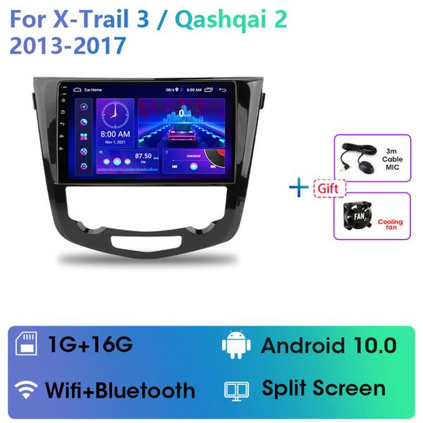 10,1 pouces Android Car Video Dvd Gps Navigation pour Nissan QASHQAI 2013-2016 Système de radio multimédia