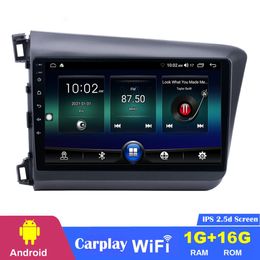 10.1 inch Android CAR DVD Player Subwoofer Audiosysteem Stereo Radio voor Honda Civic 2012-2013