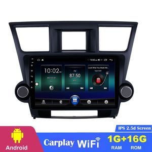 10.1 inch CAR DVD Player GPS Navigatie Multimedia voor Toyota Highlander 2014-2015 Android System Radio Stereo Support CarPlay Mirror Link Stuurwielbesturing