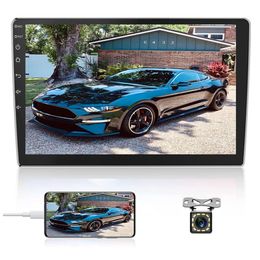 10 1 Inch Auto Dvd-speler Carplay Android Auto Monitor GPS Navigatie 2 5D Automotive Stereo Radio Ontvanger Touch screen Spiegel Lin195y