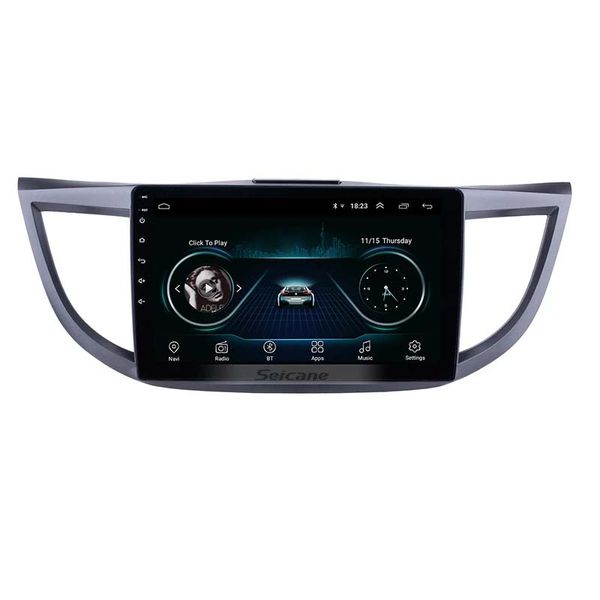 Lecteur radio dvd de voiture 10,1 pouces Système de navigation GPS pour Honda CRV 2011-2015 avec écran tactile Bluetooth autostéréo