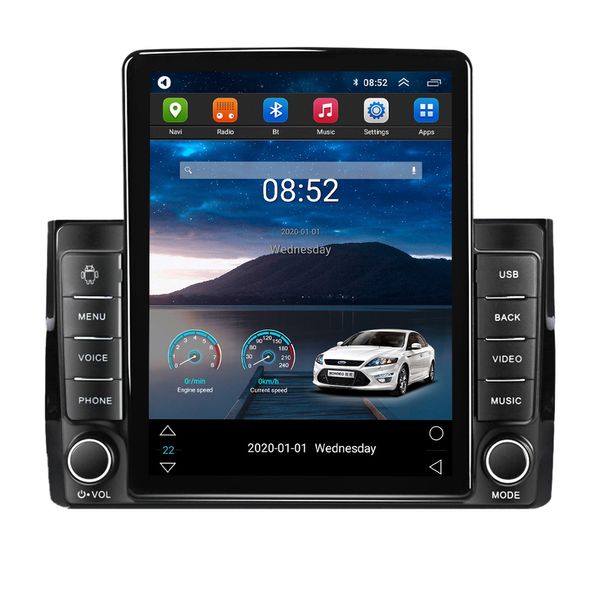 Lecteur vidéo de voiture Android de navigation GPS de 10,1 pouces pour Skoda Diack 2017-2018 avec écran tactile HD, prise en charge Bluetooth WIFI, sauvegarde Carplay