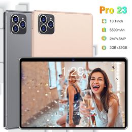 10,1 pouces Pro 23 Tablette d'apprentissage PC Android 8.1 MTK6755 Octa Core 3 Go RAM 32 Go Rom 1280x800 HD Screen Dual Camera Dual Sim Simby 4G WiFi Khan App