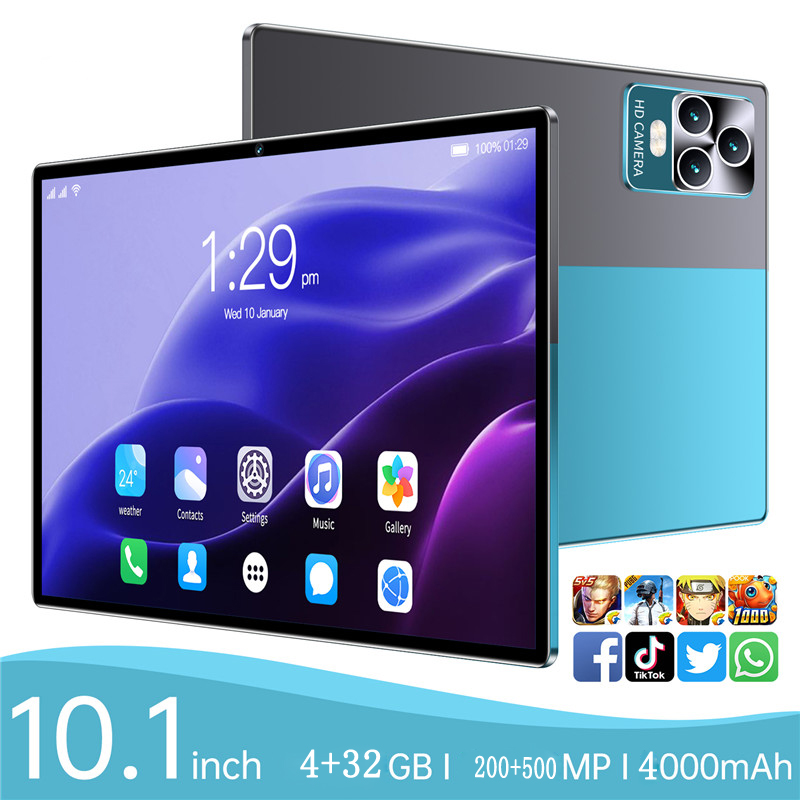 10,1 tum tablett PC P70 4GB RAM 32GB ROM 4000MAH Dual 4G LTE Android OS 8.1 WiFi Bluetooth -surfplattor