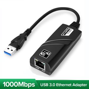 10/100/1000Mbps USB 3.0 con cable Typc C a Rj45 Lan Ethernet Adaptador Tarjeta de red para PC Windows Laptop