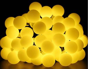10/100 LED guirlandes d'éclairage extérieur chaîne de lumière de jardin étanche chaîne de lampe multicolore/blanc chaud pour noël