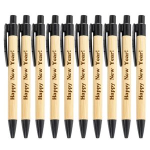 10-100 % Bamboo Personaliseerde Ballpoint Pens Stationery Pen office Supplies Grave Customized Business Baptist Holiday Gift 240507