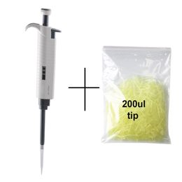 10-100UL Digital Adjustable Micro Pipette Micropipette Pipetor Gun avec 200UL APPORT