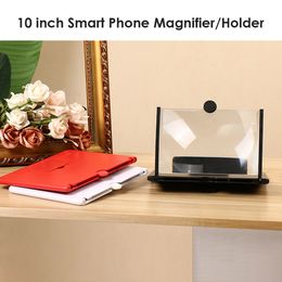 10 12 14 inch 3D Mobiele telefoonhouder Scherm vergrootglas HD Video -versterker met opvouwbare houders vergroten glazen smartphone stand beugel