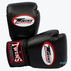 10 12 14 oz Gants de boxe en cuir PU Muay Thai Guantes de Boxeo Free Fight Fight Sandbag Gant d'entraînement pour hommes Femmes Enfants