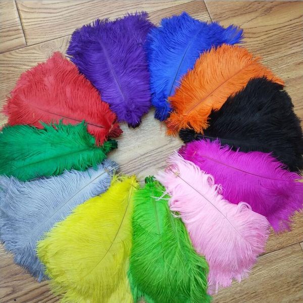 10-12 pulgadas 25-30 cm multicolor hermosas plumas de avestruz para centro de mesa de boda centros de mesa decoración de fiesta suministro envío gratis