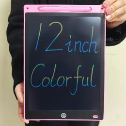 10 12 inch Kleurrijke LCD Schrijven Tablet Tekentafel Kid Graffiti Schetsblok Speelgoed Handschrift Schoolbord Kids 231225