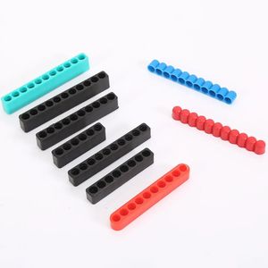 10/12 -gaten Hex Shank schroefdraaier Bit opberghouder Plastic schroevendraaier kop opslagcase boorboorstandaard Organisatorcontainer