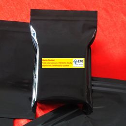 10*15 cm (3.9 "x5.9") Bolsa de bloqueo de cremallera negra Opque Plastic Self Seal Packing Bag Retail Empacaje reclutable Policias Poly Bag LL