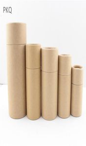 10 20 30 50 100 ml Boîte d'emballage de bouteilles d'huile Tube en carton d'emballage en papier kraft pour flacon compte-gouttes Boîte de parfum de rouge à lèvres ronde291i3749117