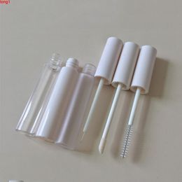 10/20/30/50 / 100pcs 10ml Contenants d'emballage cosmétiques vides Maquillage Tubes de mascara givrés Crème pour les cils Bouteille rechargeable Blanc Capgood qté