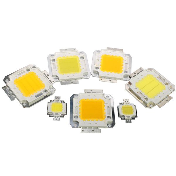 10/20/30/50/70/100W Perlas de luz DC 12V 36V Módulo COB LED Chip Diodos Lámpara Bombilla para foco exterior Foco Jardín Luces integradas Grano 10pcs envío gratis