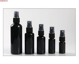 10 20 30 50 ml Zwart Hervulbare Fine Mist Spray Fles Parfum Spuit Spuit Cosmetische Atomizers PET Flessen Pump SN675Goods