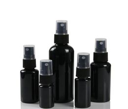 10 20 30 50 ml Black Regilable Fine Mist Trappe Bouteille Pulporter Pulpord Bottles Cosmetic Atomizers PET5994335