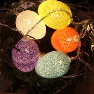 Kleurrijke Easter Egg-snaren LEIDENE BLOBES LICHTINGSKAARTING VOOR HOME PARTIJ DECOR INDOOR VAKANTIE VERLICHTING