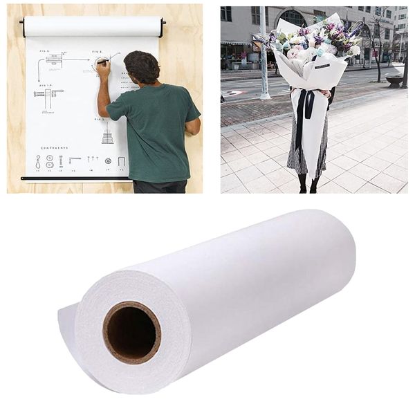 10/20/30m Dibujo blanco Dibujo Pintura para niños Rollo de papel Rollo de papel Reciclable Artesan