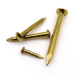 10/20 / 50 / 100pcs 1,2 mm 1,5 mm 2 mm 2,8 mm Meuble charnière Boîte de tambour à tambour coffre doré cuivre pur petit mini-cloute à tête ronde étalon