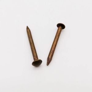 10/20/50 / 100pcs Bronze en laiton antique dia 1,2 1,5 2 2,8 mm Pur Copper Small Round Head Nail pour la charnière Boîte de bijoux à tambour de tambour