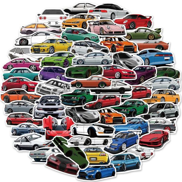 10/20/50 / 100pcs Car autocollants de voiture de course Skateboard Bike Motorcycle de voyage Bombe d'autocollante JDM Bomb Sticker Bomb Sticker pour enfants