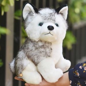 10-20 cm schattige simulatie gevulde pluche husky poppen dieren kawaii puppy hond kinderen babyspeelgoed