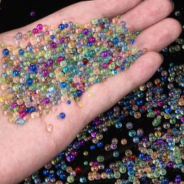 10-20g Mini Bubble Ball Beads Tiny Crystal Glass Bead For Silicone Mold UV Resin Epoxy Filler Resin Filling DIY Nail Art Decor