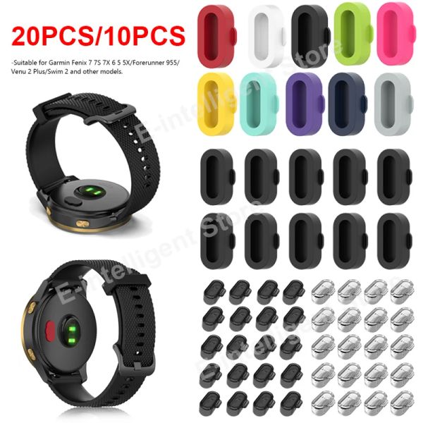 10/20pcs Puerto de carga Tapa de cobertura de polvo Anti-polvo para Garmin Fenix 7 6 5 Vivoactive 3 4 Forerunner 955 255 245 Instinct Venu