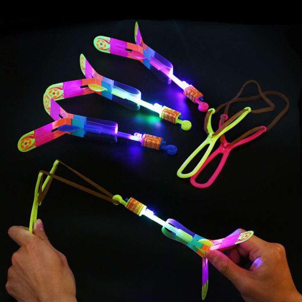10/20 pièces Led éclairage jouet lumineux fronde volante jouets volants décor de noël lumière rapidement catapulte rapide