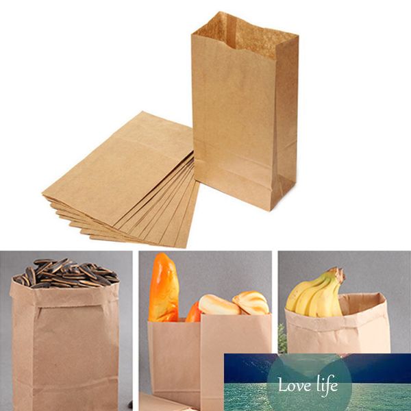 10/20 pièces Sac En Papier Brun Kraft Sac En Papier Sacs Cadeaux Emballage Biscuits Bonbons Alimentaire Pain Biscuits Pain Noix Snack Cuisson Paquet R