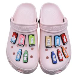  10-20pcs/set Milk Tea Coffee Bottle Bottle diseñador de encantadores de calzado para accesorios para zapatos para regalos clásicos